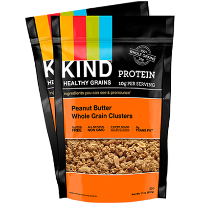 PEANUT BUTTER WHOLE GRAIN CLUSTERS (6 BAGS) | Greener Square
